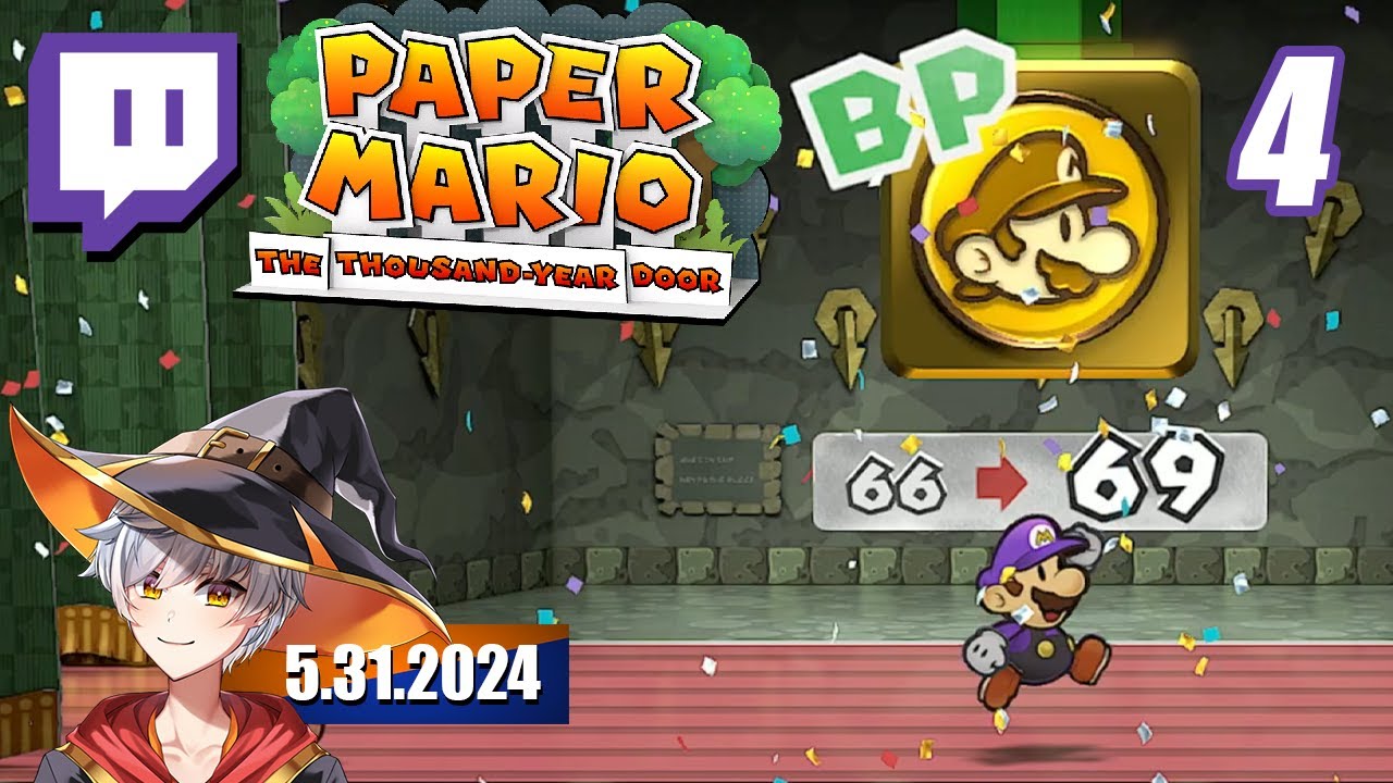 PIT OF 100 TRIALS w/ ONLY BP?! - Paper Mario: The Thousand Year Door (Switch) | 5.31.2024