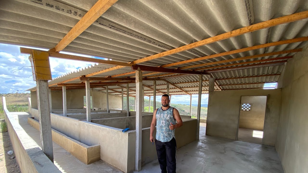CONSEGUIMOS TERMINAR NOSSA GRANJA PARA OS SUÍNOS 🙏🏼
