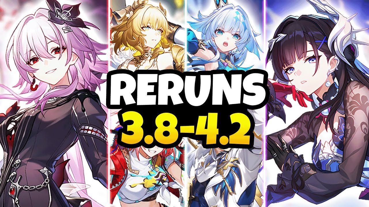 NEW UPDATE! RERUN CHARACTER BANNER ROADMAP FOR 3.8-4.2 | Evernight, Rappa, Yunli - Honkai Star Rail