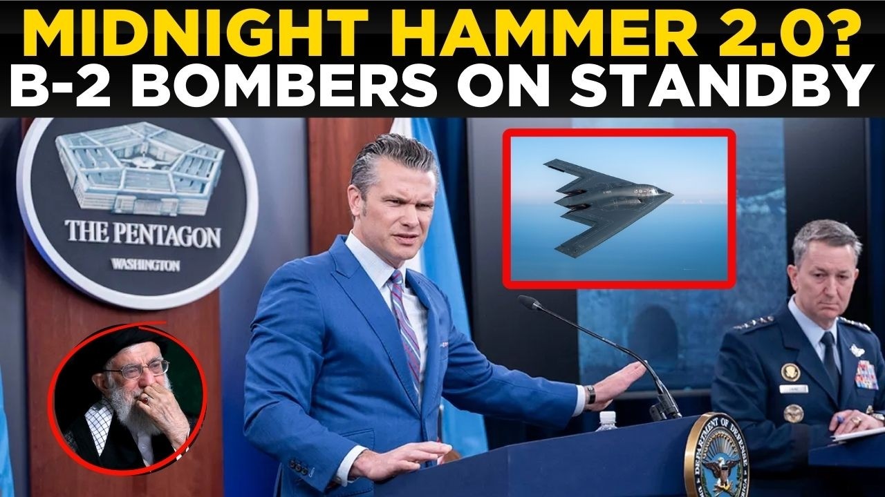 US NEWS LIVE: 'Midnight Hammer 2.0?', Pentagon Briefing as B-2 Bombers Reportedly on Standby