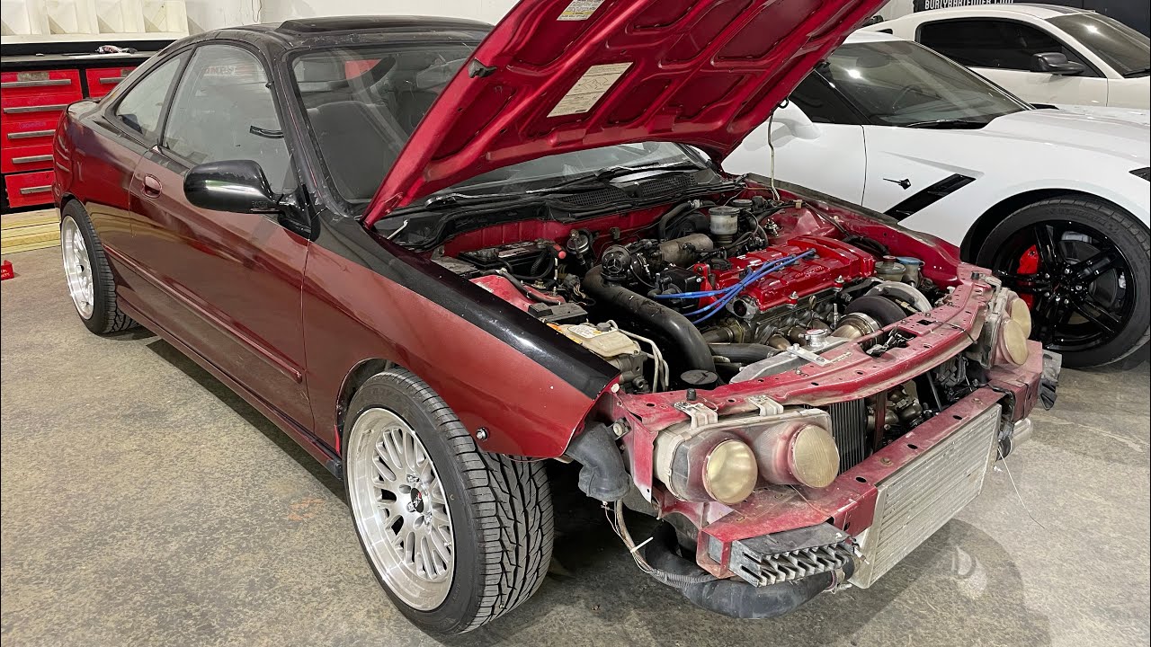 Turbo b18 Integra on the Road