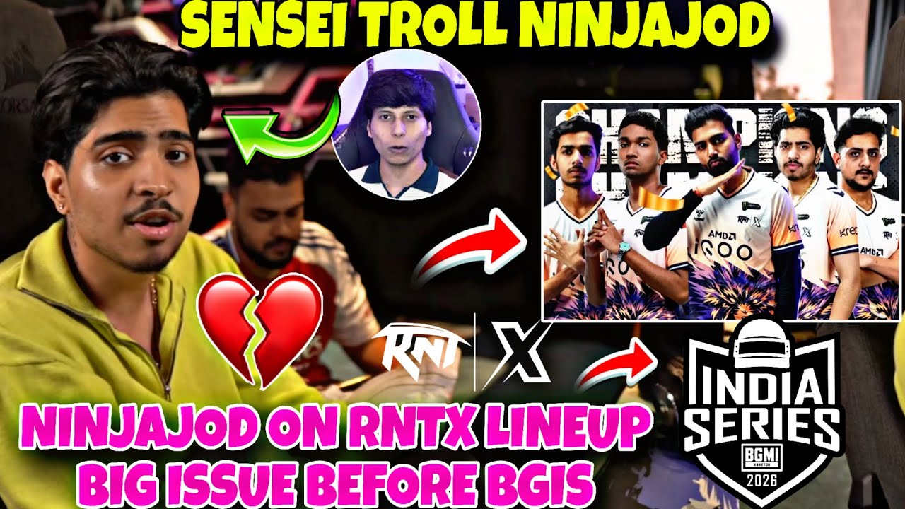 Ninjajod Reply on Rntx Lineup Big Issue💔. Sensi Troll Ninjajod Daksh🚨.