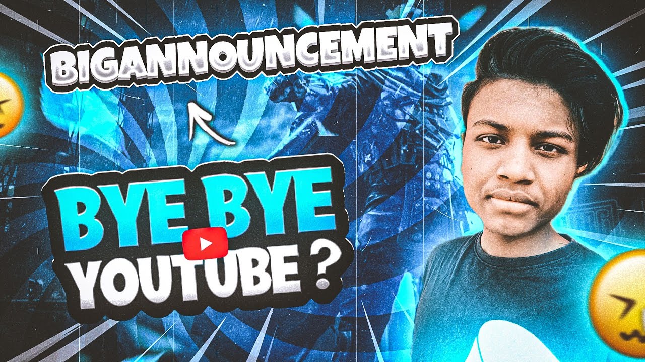 BYE BYE YOUTUBE | ANTIC NOOB LEAVE YOUTUBE CHANNEL A BIG ANNOUNCEMENTR MY YOUTUBE FAMILY #ANTIC2.0