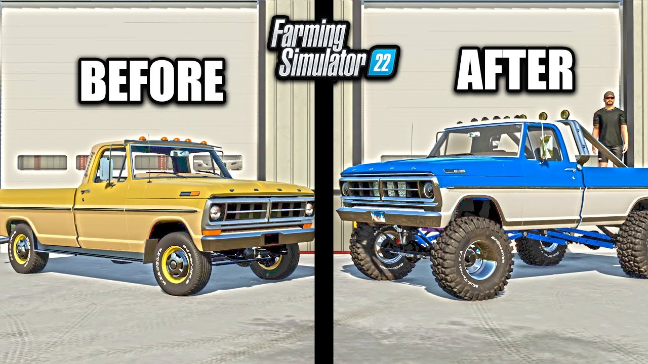 GRAMPA'S OLD TRUCK! TRANFORMING IT WITH LIFT KIT, WHEELS & PAINT! (RCC) | FS22