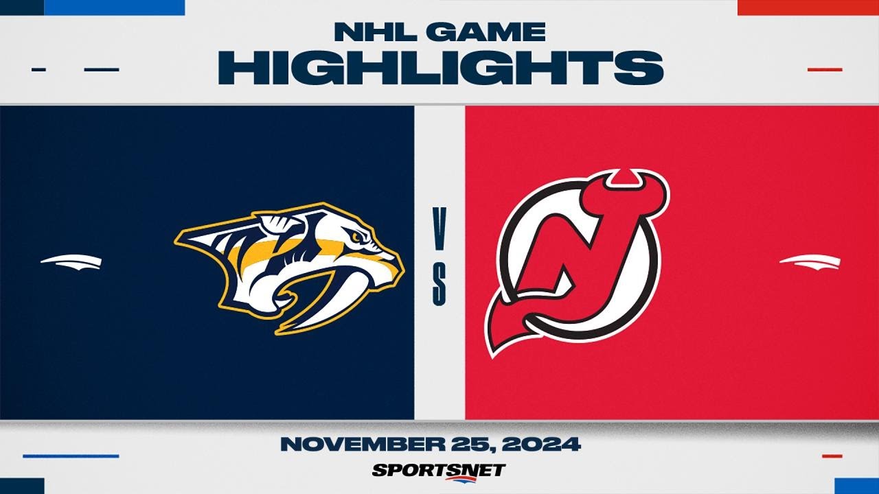 NHL Highlights: Predators vs. Devils - November 25, 2024