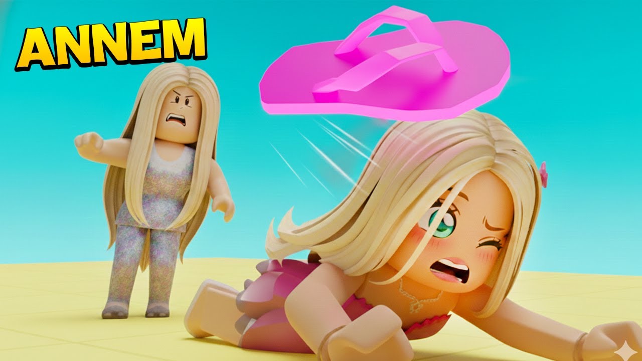 ANNEMİ KIZDIRDIM TERLİK ATTI! 😱 ROBLOX KÜBRA NİSA