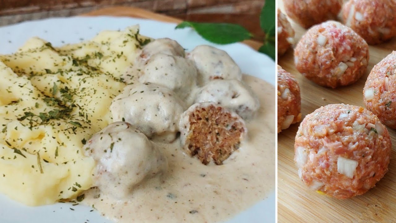 ĆUFTE | Recept za mesne okruglice u bijelom umaku sa pire krompirom