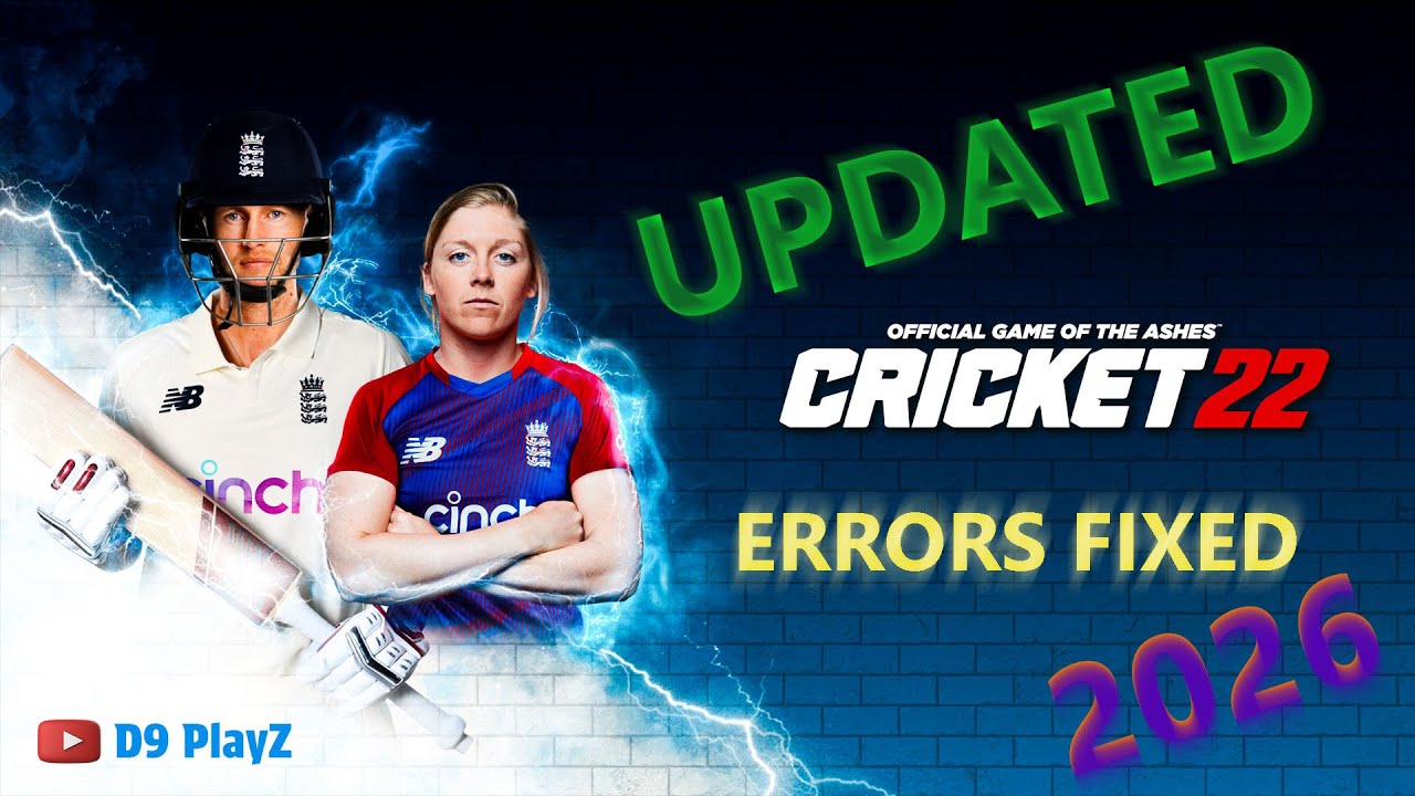 CRICKET 22 | Updated & Errors Fixed වෙලා Bois 😀