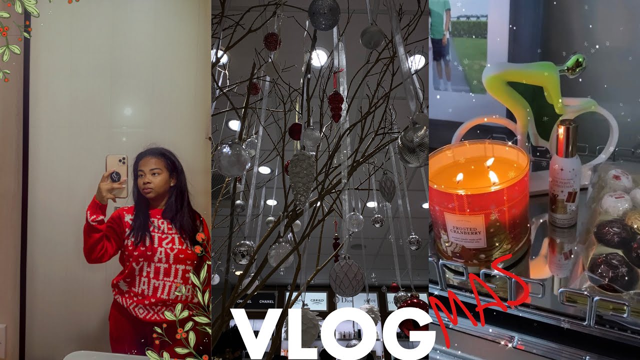 VLOGMAS НЕДЕЛЯ 4: УКРАШЕНИЕ НОВОЙ КВАРТИРЫ К РОЖДЕСТВУ + ПОКУПКА ПОДАРКОВ + ПОКУПКА ПРОДУКТОВ + П...