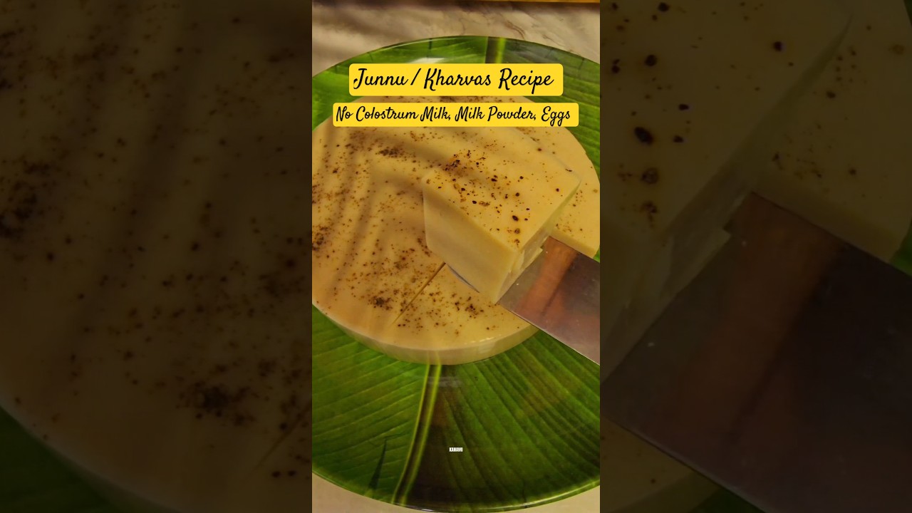 Junnu / Kharvas Recipe without Colostrum milk, Milk powder, Eggs #shorts