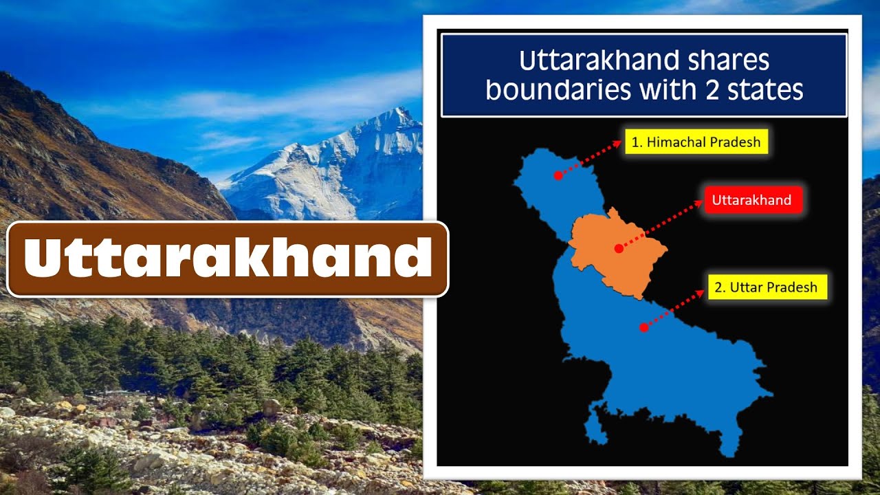 States sharing boundaries with Uttarakhand #Geography #Shorts #Sshom