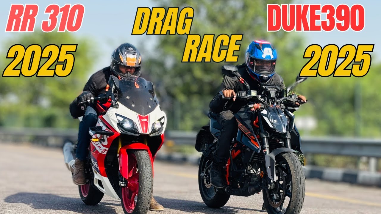2025 Duke 390 vs New Apache RR310 Drag Race