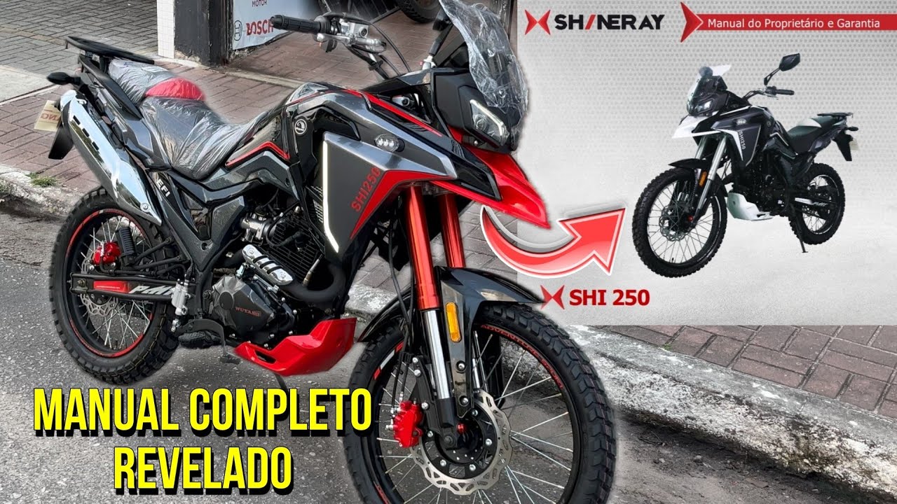 NOVA SHINERAY SHI 250 MANUAL COMPLETO E POSSÍVEL MOTOR REVELADO