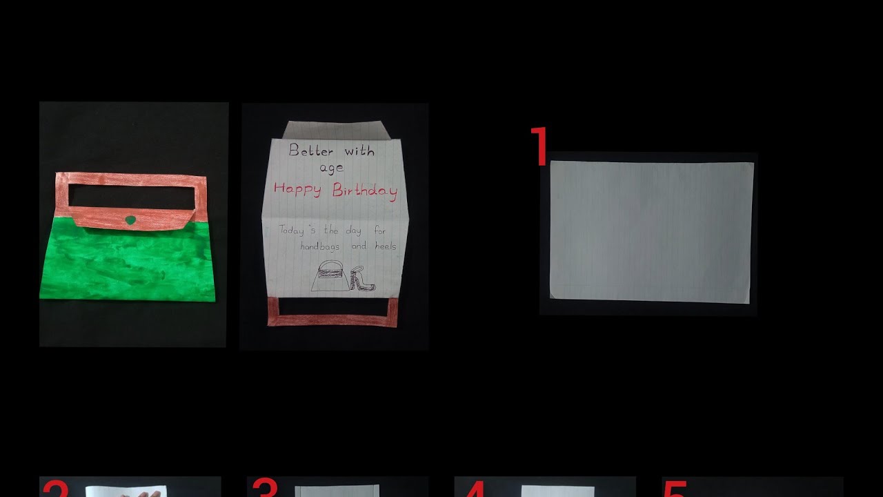 Handbag Paper Card 👜(Greeting Paper Card)