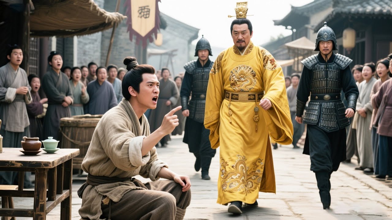 窮書生路邊辱罵皇帝，哪料皇帝下秒就出現在他旁邊，這下慘了！#drama #古装 #中国电视剧