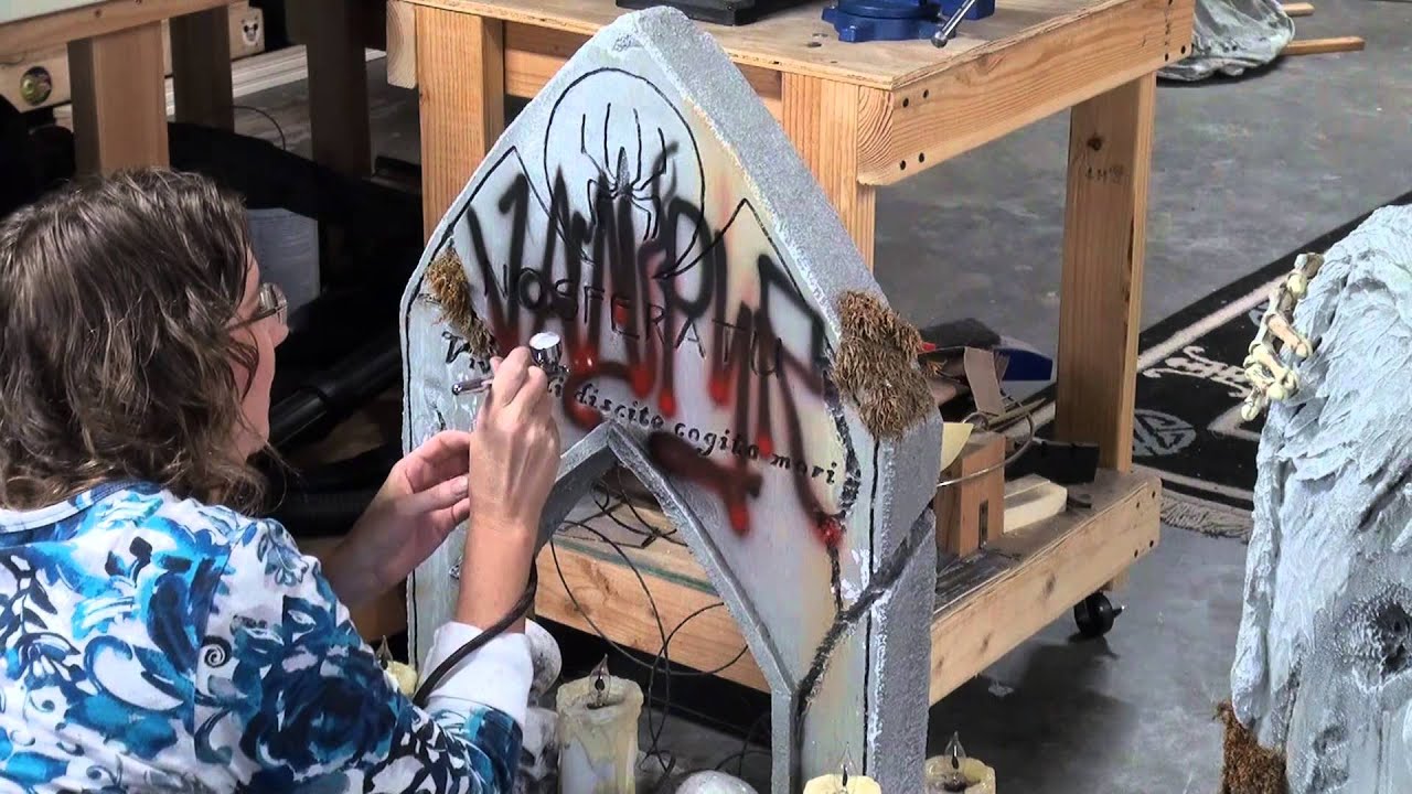 Graffiti your Halloween Tombstones