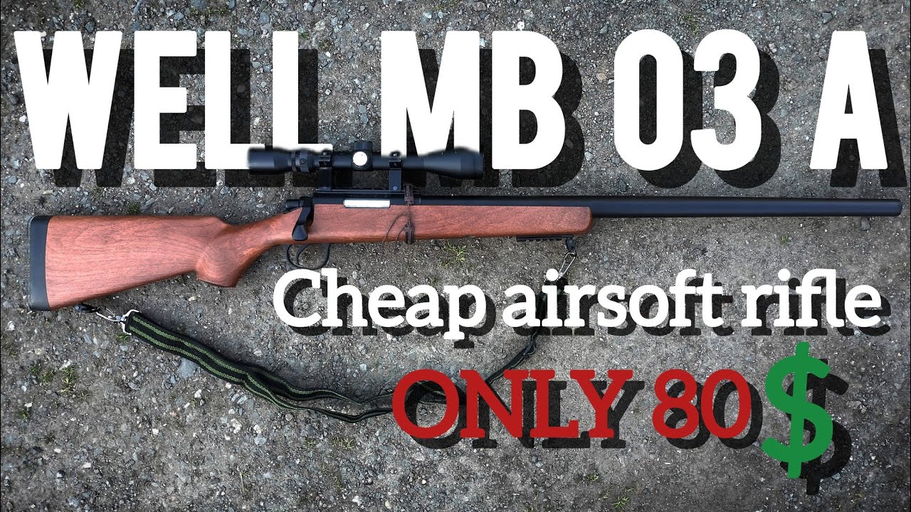 Well MB 03 A - Airsoft sniper rifle - review (CZ/SK)