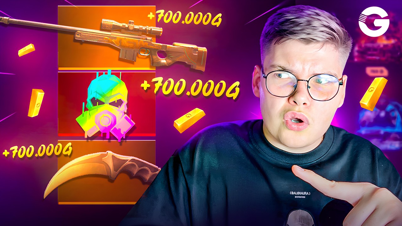 🤑 ПОДНЯЛ 700.000 ГОЛДЫ на GGSTANDOFF 😱😱 НЕ КЛИКБЕЙТ! ВЫБИЛ 700К на ГГСТАНДОФФ 🚀