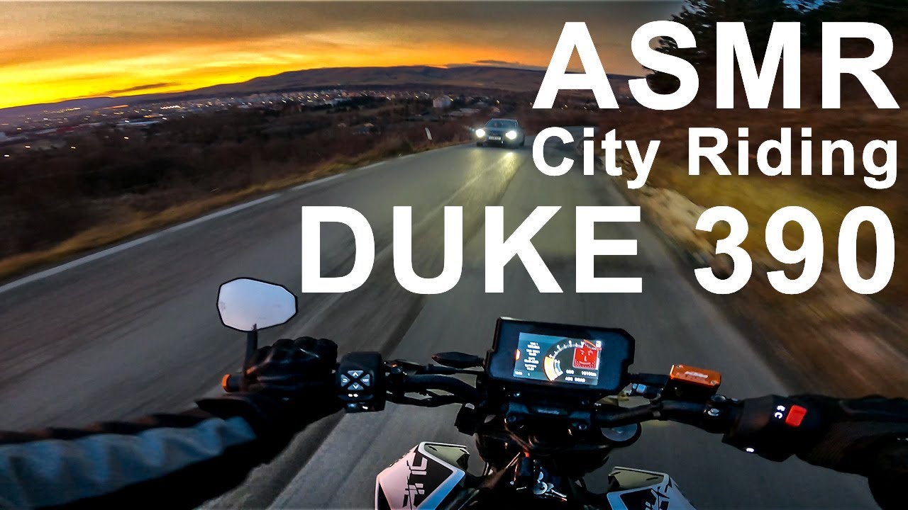 [ASMR] City Riding KTM 390 DUKE [4k/RAW] - PURE Exhaust SOUND