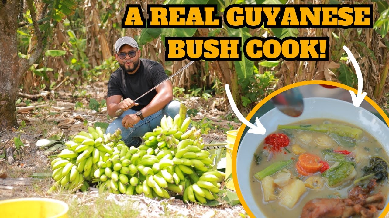 A Real GUYANESE BUSH COOK EXPERIENCE! in CANAL? | Big Bites EP 50