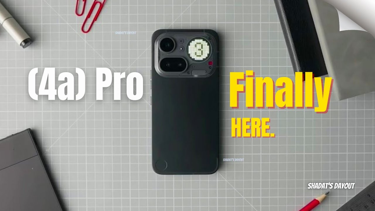 Телефон Nothing Phone (4a) Pro наконец-то вышел, и это настоящий прорыв!