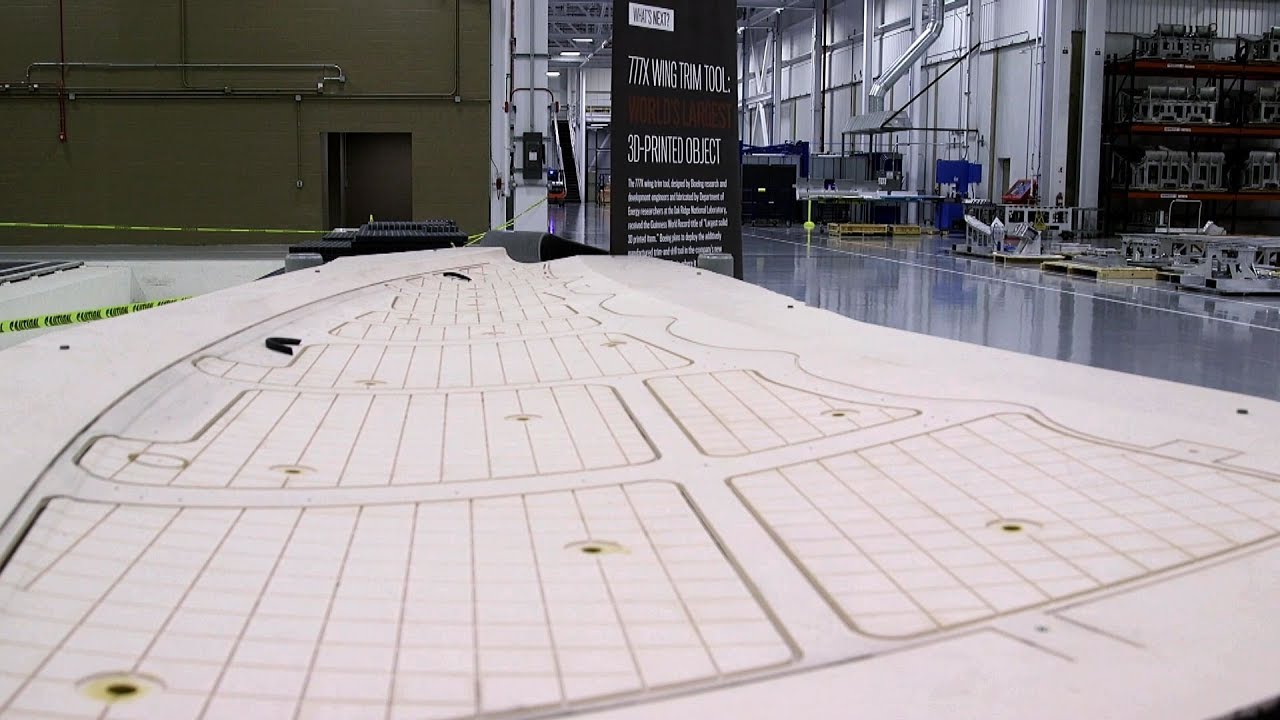 The World's Largest 3D Printed Object for 777X Airplane at Boeing