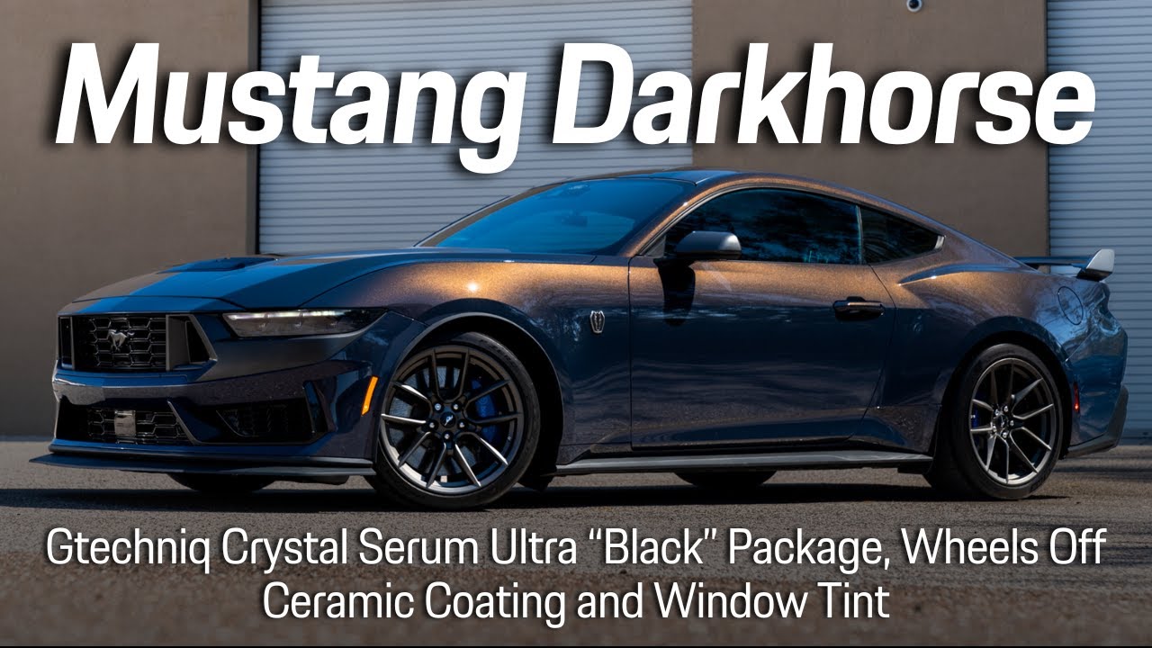 Blue Ember Metallic Mustang Darkhorse - Gtechniq "Black" New Car Ceramic Coating Package - Tampa, FL