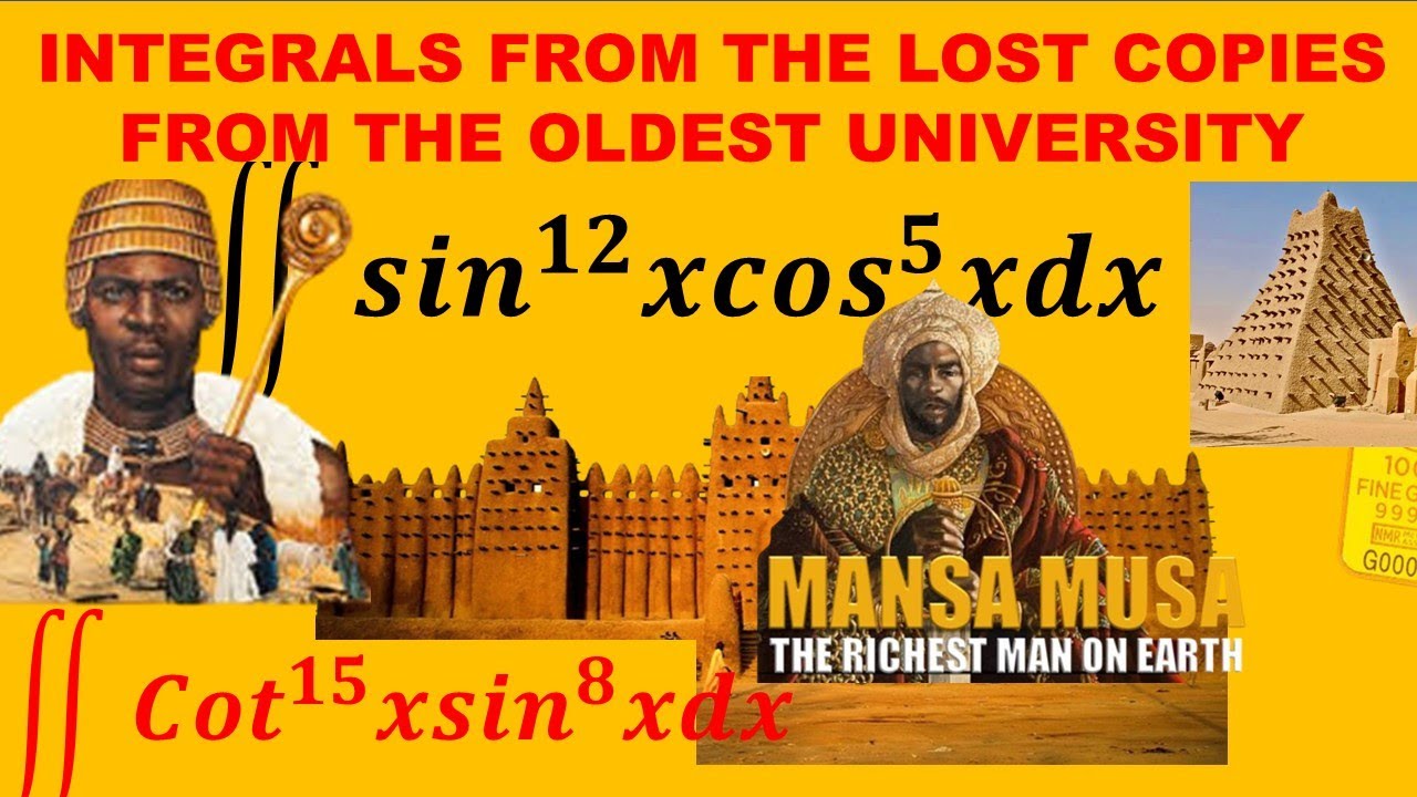 Integrals from lost copies from Oldest university TIMBUKTU