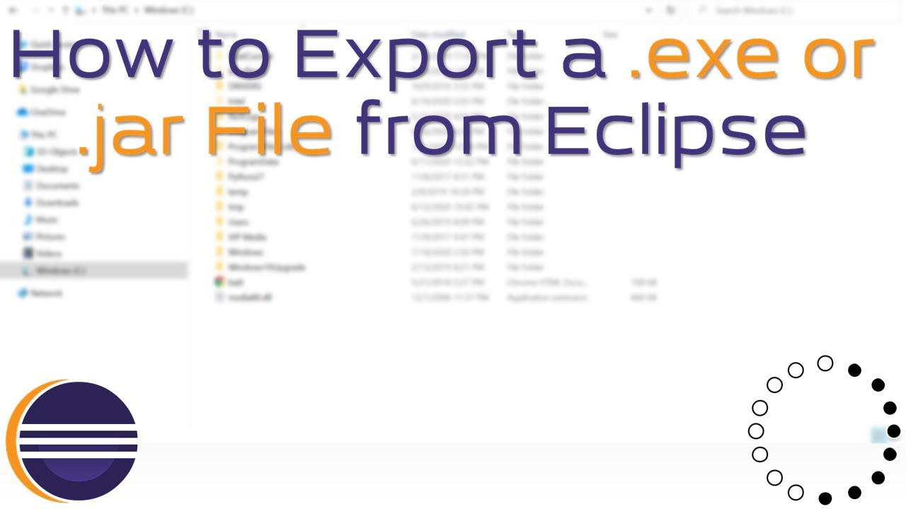 Как экспортировать файл .jar или .exe из Eclipse