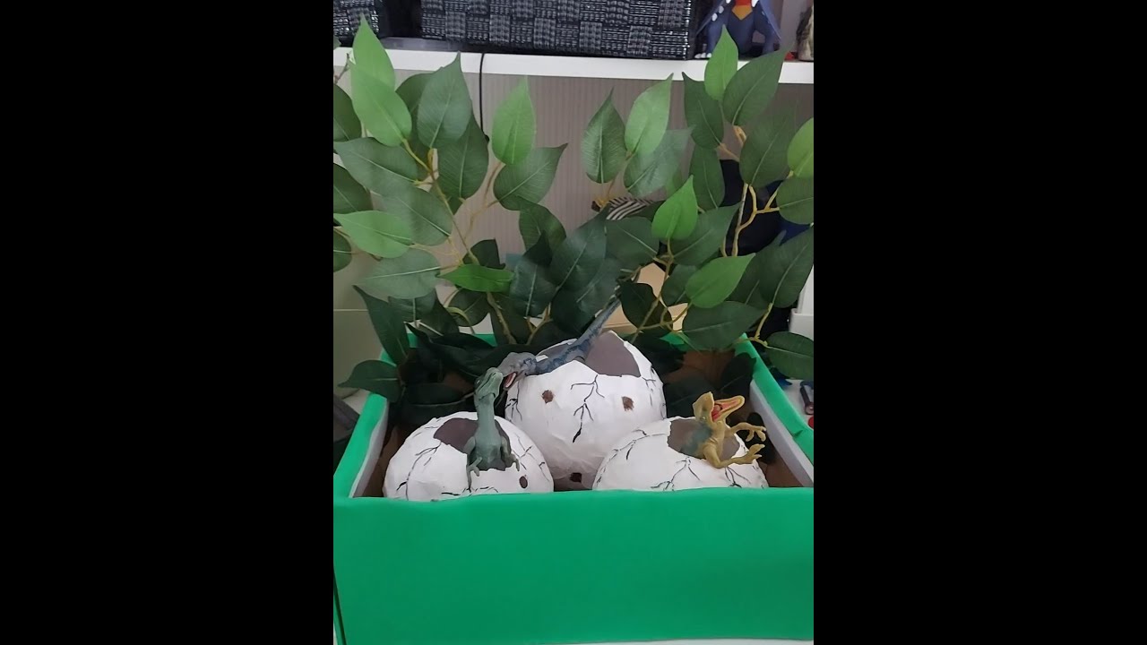 Como hacer un nido con huevos de dinosaurio 🦕🦖