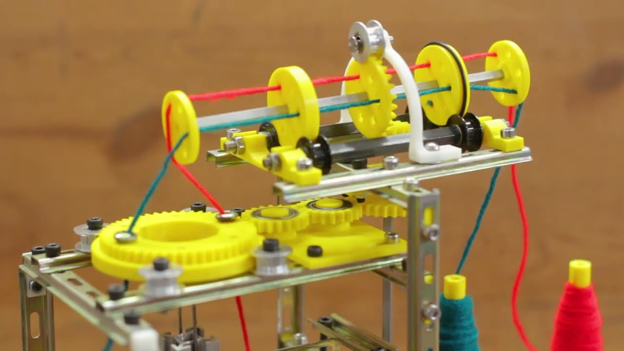 DIY French knitting machine | Yarn knitting machine