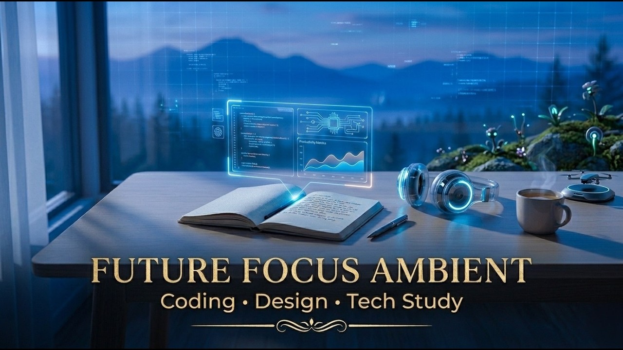 Future Focus Ambient: Synth Music for Coding, Designing & Tech Study (1 HOUR)
