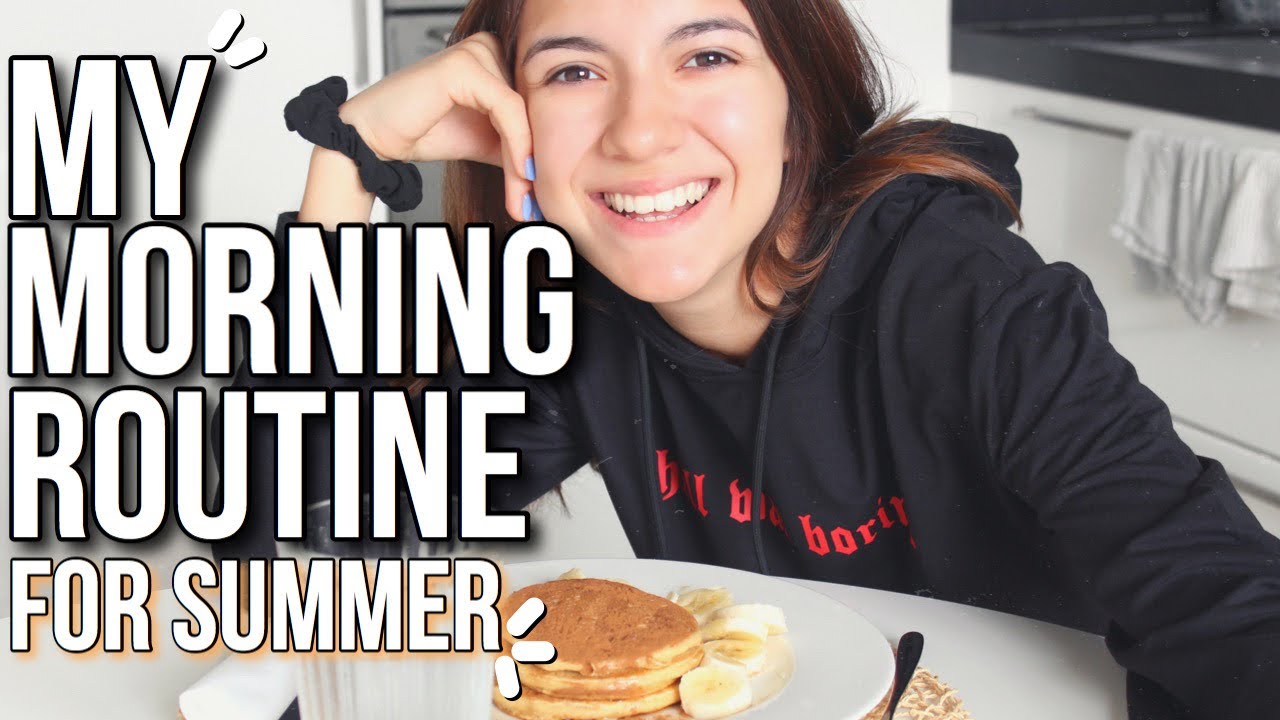 productive morning routine for summer + ricetta per pancakes sani