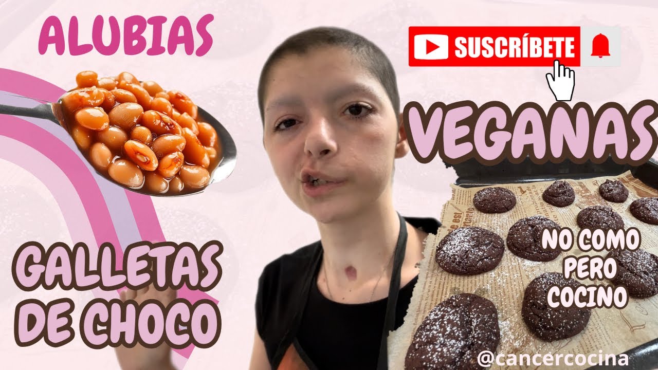 Galletas de chocolate con alubias receta vegana | cancercocina 