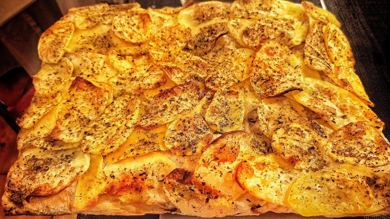 Pizza in Teglia [Patate e Margherita] | No Knead | F1 P134H