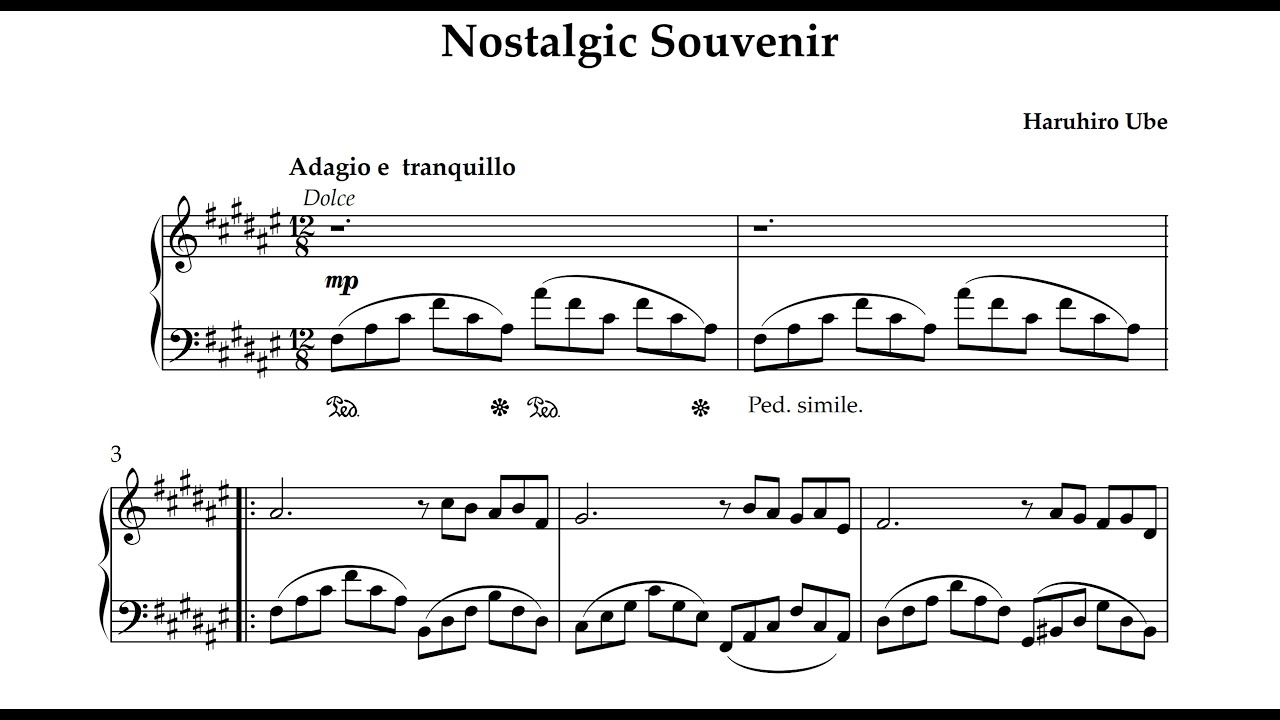 Nostalgic Souvenir(original composition)