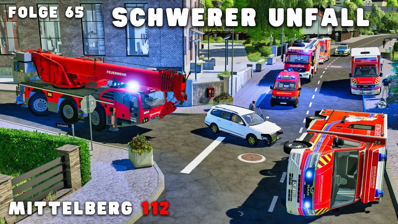 MITTELBERG 112 - RTW verunfallt auf Einsatzfahrt! Unfallgegner ist der Feuerfelser Bürgermeister! 🤨