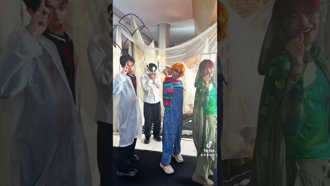 Trick or treat! 🎃 #AJAA #AJAA_BesILuvU #Halloween2024 #ShakeRattleAndBall2024