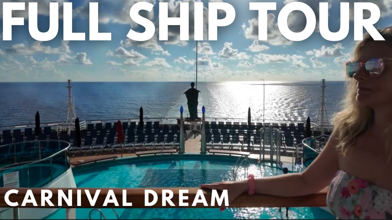 Полный обзор лайнера Carnival Dream | Прогулка по каждой палубе и скрытым местам.