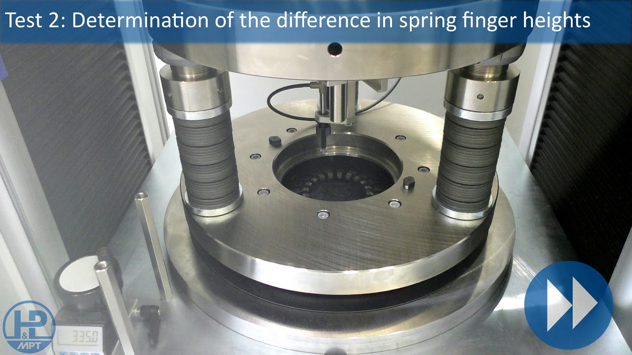 Component testing: Test device for disc springs of motor vehicles