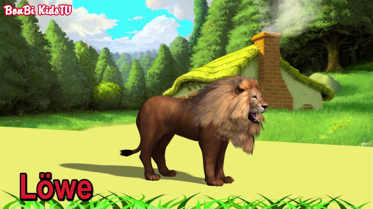Tierger&auml;usche f&uuml;r kinder | tiere f&uuml;r kleinkinder |  VIDEO 3D tiere lernen im dschungel |BeBi KidsTV