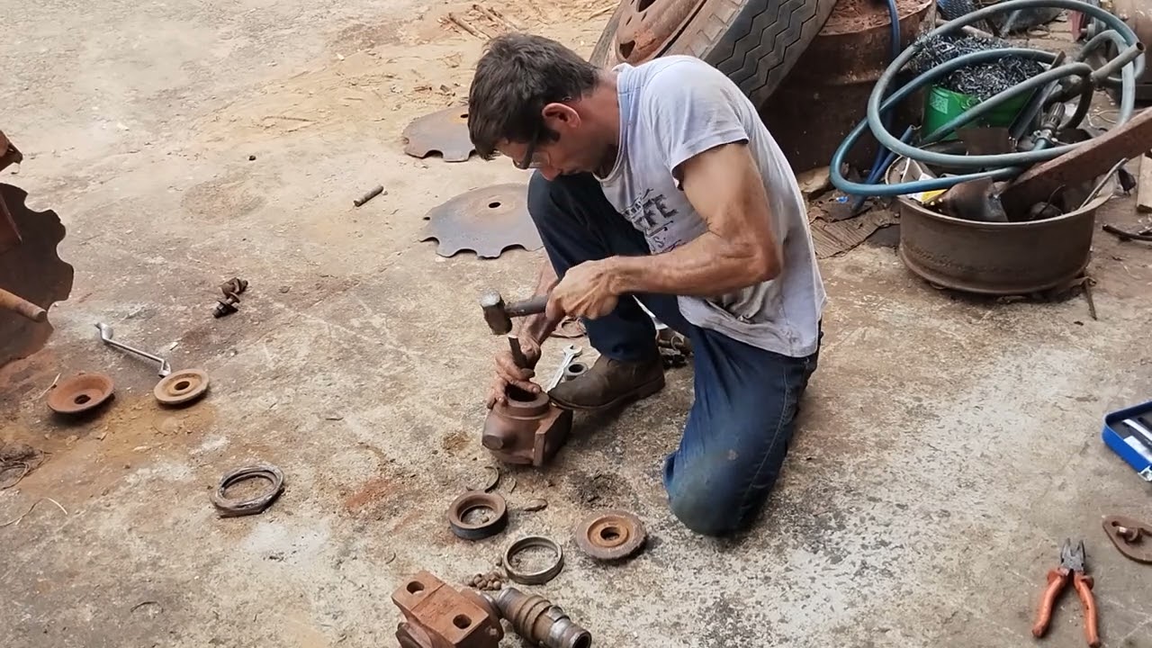 Como desmonta mancal de grade niveladora