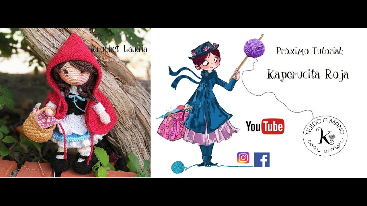Próximo Tutorial Krochet Landia: Kaperucita Roja