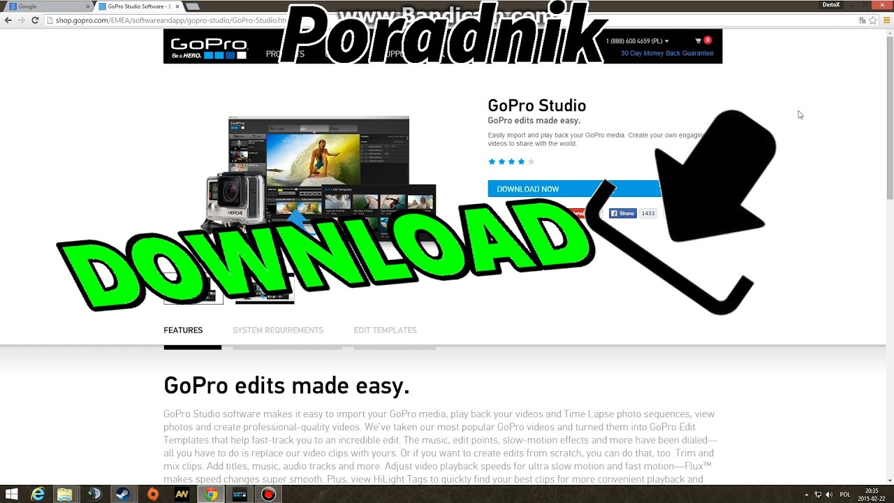 Poradnik_GoPro #4:Jak pobrać GoPro Studio