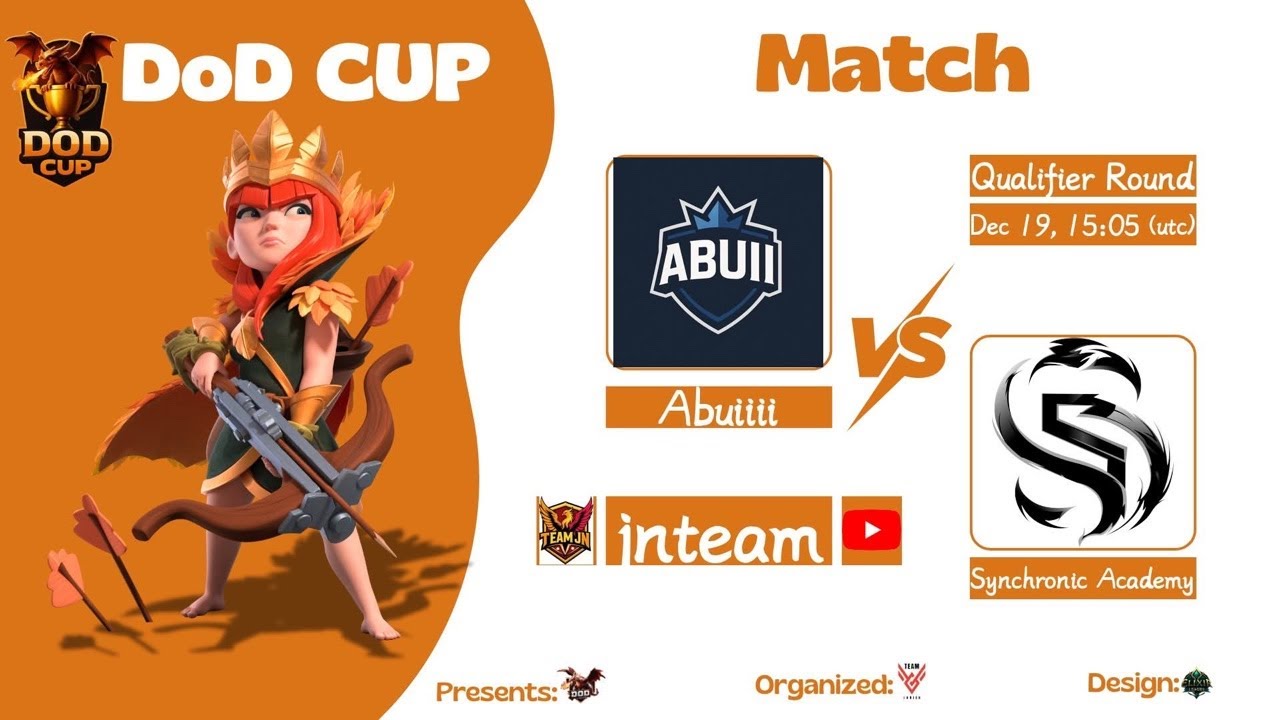 DOD CUP QUALIFIER ROUND TEAM JN VS Synchronic Academy || Clash Of Clan