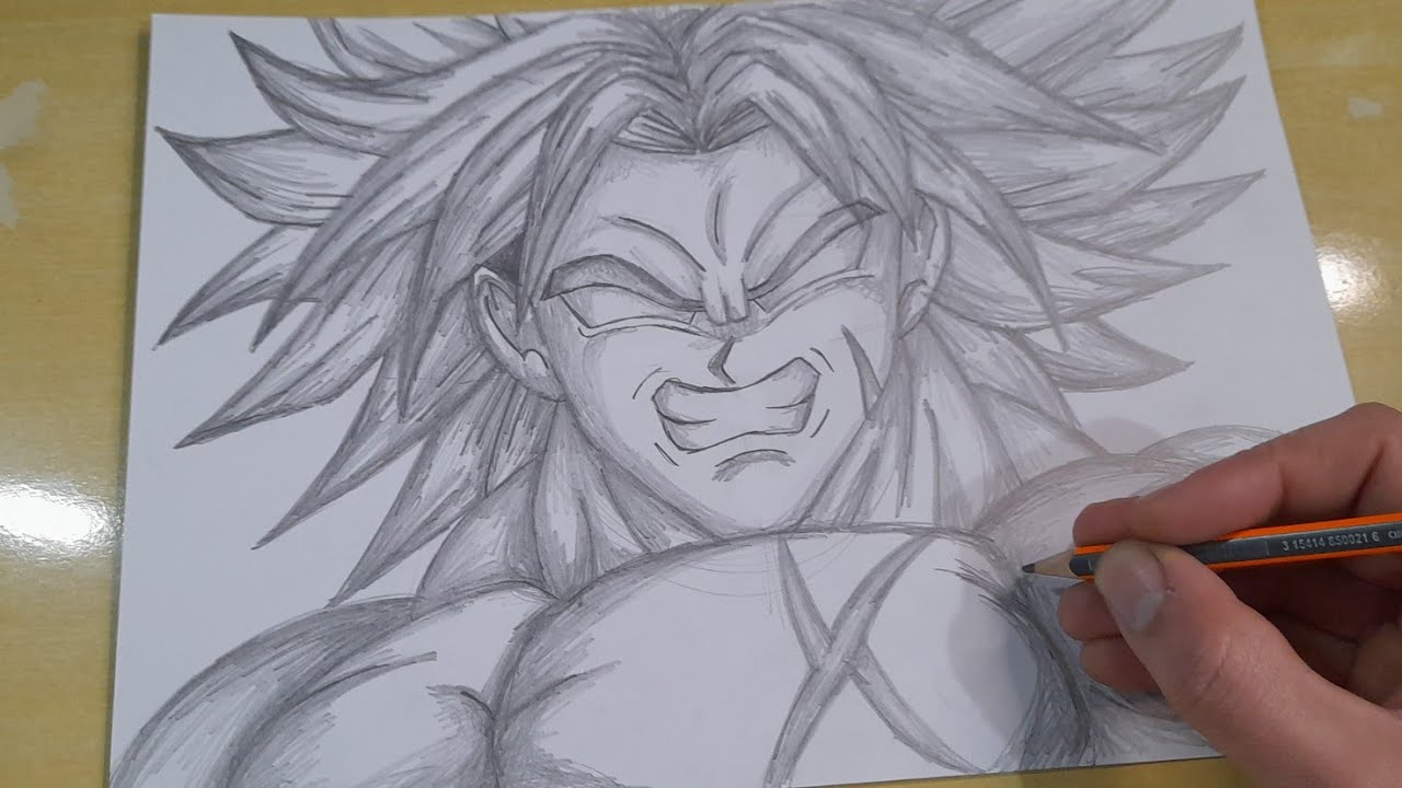 FACIL DE DESENHAR COMO DESENHAR o BROLY de DRAGON BALL passo a passo