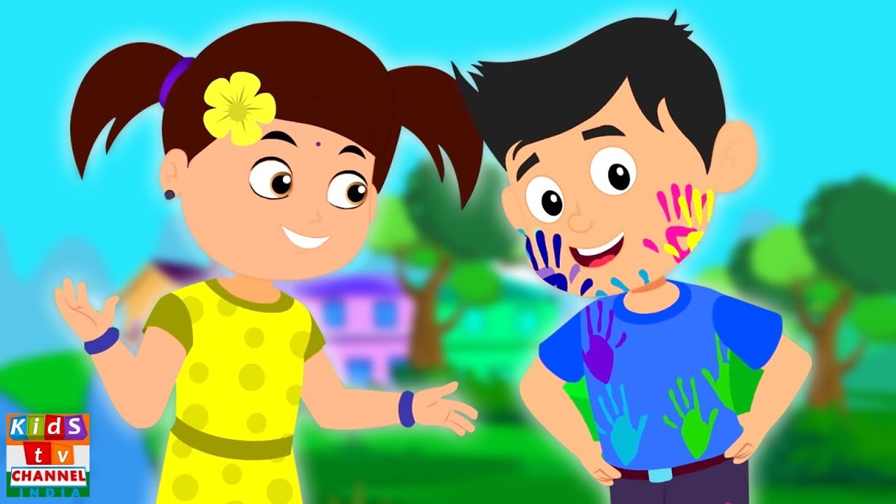 Holi Mein Mach Gaya Dhamal, होली में मच गया धमाल, Kids Tv Channel Hindi Rhymes for Babies