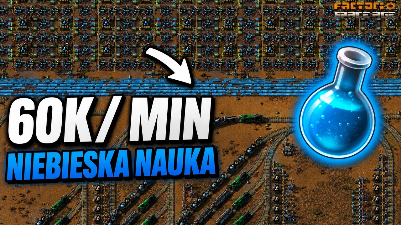 🔵 60K niebieskiej nauki na minutę! ⚙️ | Factorio: Space Age #92