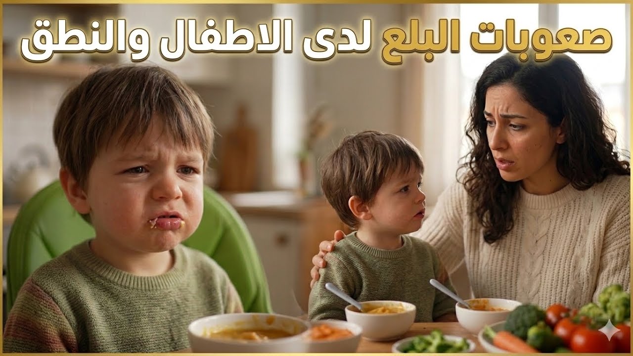 صعوبات البلع عند الأطفال: هل لازم نفحص النطق كمان؟