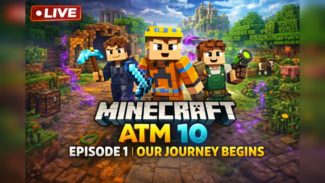 ATM 10 Epi 1 – The Beginning of Our Journey | Minecraft | Hindi